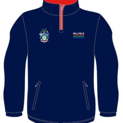 1/4 Zip Navy Fleece KSS350