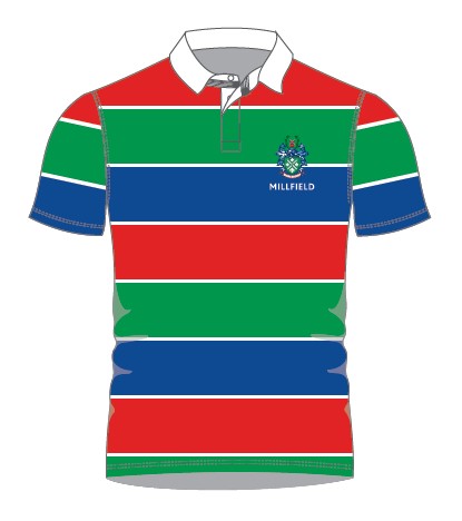 OM Rugby Polo Hooped - Millfield School Shop