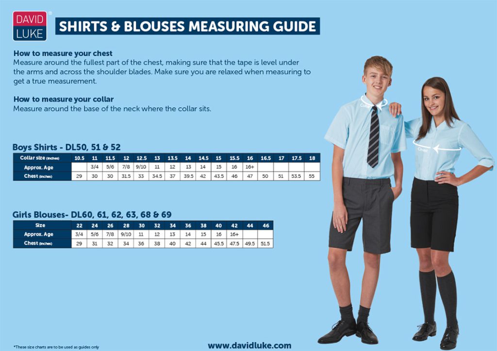 Shirts & Blouses Size Guide shirts_blouses