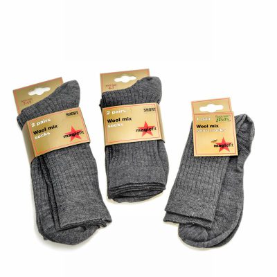 Uniform Sock 3pk Charcoal Grey